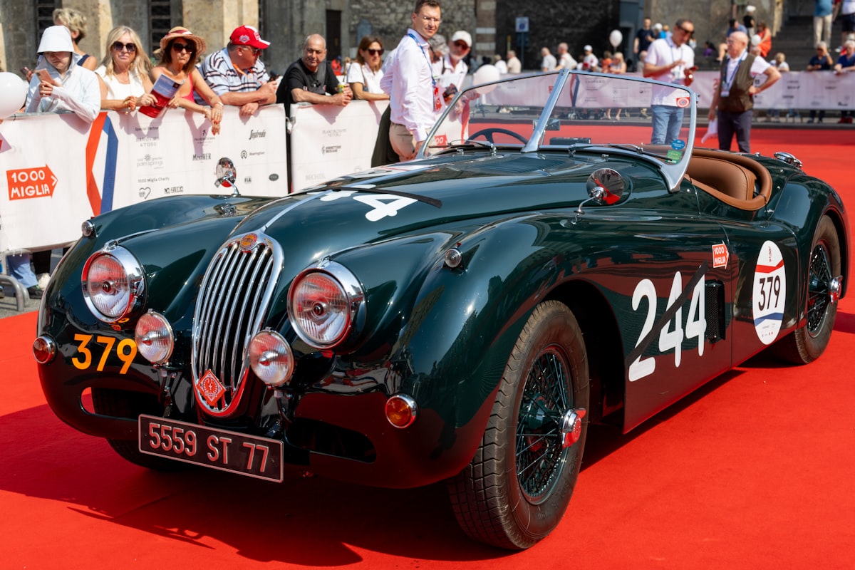 Vintage Jaguar classic car