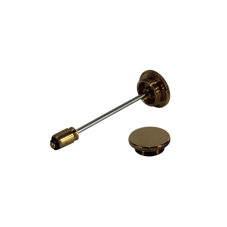 Dashpot Damper Assembly — Round Brass (Non-Vented) | AUC 8102RB