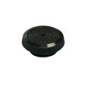 Round Knurled Edge Black Plastic Damper Cap