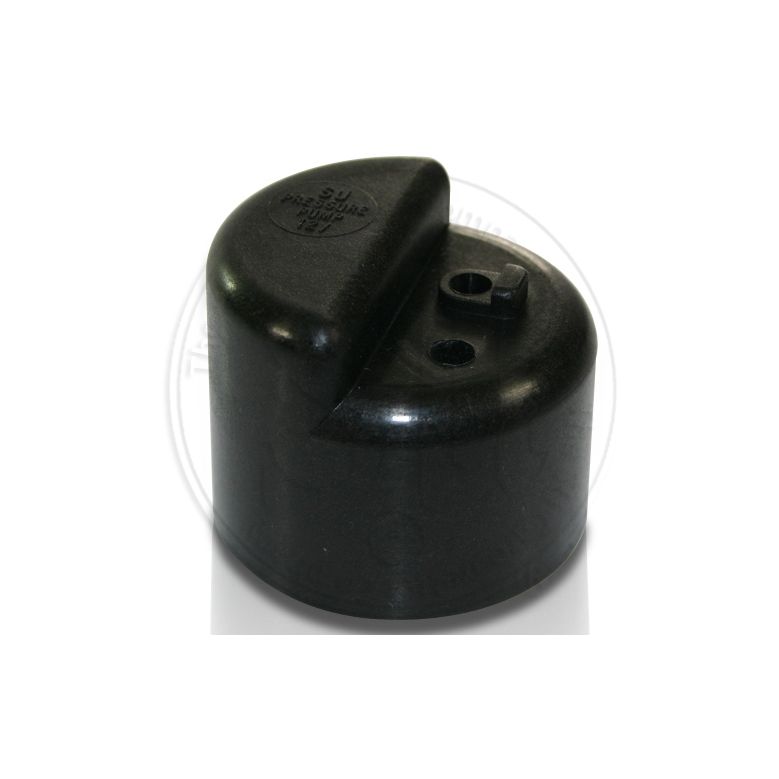 Stepped Top Pump Cap Black With Vent | AUB 707