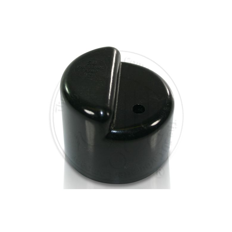 Stepped Top Pump Cover Black No Vent | AUA 5078