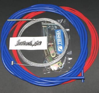 Venhill Featherlight Throttle Cable Kit 4m — Blue — VEN-UKCCBLUE