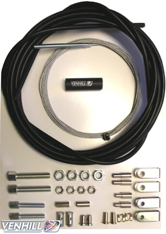 Venhill Featherlight Throttle Cable Kit 4m — Black — VEN-UKCCBLACK